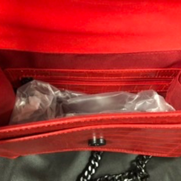 Badgley Mischka Crossbody Red Bag, S, NWT - Picture 6 of 7